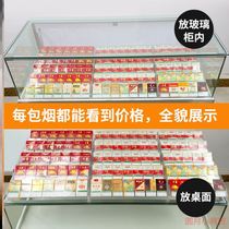 Crack containers are placed in coffee shop exhibits smoke cabinets slopes are moved with transparent display shelves shelves are good-looking