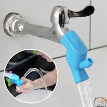 Frog glue faucet extender silicone nozzle guide groove splash extension connection Childrens baby hand washing silicone water nozzle splash extension