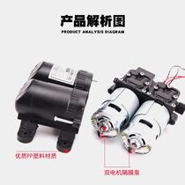 Sprayer 12V car wash high power dual water pump dual core pump electric intelligent electric disinfection