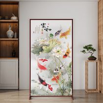 New Chinese screen partition wall entrance living room entrance bedroom home shelter double-sided decoration small apartment customization