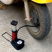 Portable foot pump battery car bicycle mini pump high pressure motorcycle pump basketball air pipe