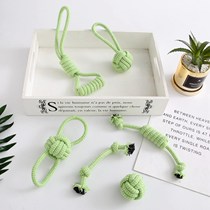 Dog toy knot grinding teeth bite-resistant teeth woven ball Teddy golden hair big small and medium dog pet cotton rope toy