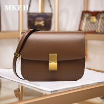 Italian official Mk EH womens bag new leather box tofu bag shoulder cross body retro small square bag