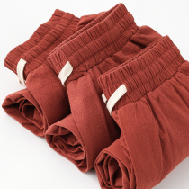 Summer Strong Push quality and fashion both red brown loose shorts men 100 hitch comfortable casual pants women