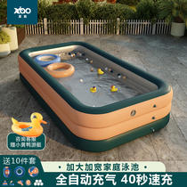 Swimming pool Adult inflatable pool Outdoor Foldable children Swimming pool Charting Home Swimming pool Drink children