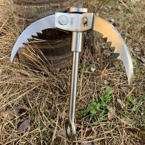 Outdoor survival stainless steel flying tiger claw climbing hook climbing claw folding hook claws folding hook field survival equipment
