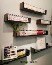 Wall shelf Wall-mounted makeup red wine products Nail shop display stand Living room partition wooden cabinet Modern and simple