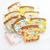 Small Number Pocket Zero Wallet Woman Zipper Small Clear New Cotton Cloth Art Money Bag Youth Korean Version Small Mini Coin Bag