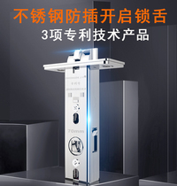 Stainless steel lock tongue lock body Zhongde craftsman room bedroom wooden door Indoor door lock core Bathroom toilet universal lock
