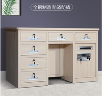 All-steel insurance desk with safe desk in one cash cash cash desk household fingerprint password anti-theft computer desk