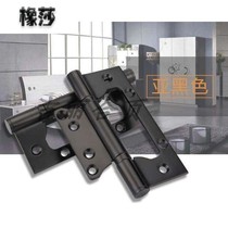 5-inch primary-secondary black thickened new product stainless steel hinge bearing ball bearing solid wood door alive foldout free of notch