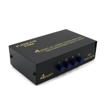 Suitable for four-in-one-out audio and video splitter three -4-in-one-out AV switcher audio converter splitter 3r