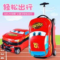 18 inch McQueen cartoon boys and girls trolley case car can ride suitcase suitcase suitcase suitcase