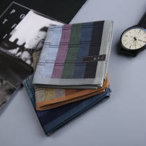 Handkerchief man carries cotton sweat old-fashioned classic nostalgic handkerchief sweat-absorbing mens high-end father gift