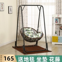 Hanging chair Rocking chair Rattan chair Swing hanging basket Indoor household cradle chair Hammock chair Summer single balcony Nordic Rocking chair