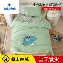 Kindergarten quilt three pieces of children bedding nap six pieces of pure cotton baby baby baby baby into garden grain thin summer
