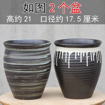 Flowerpot 2021 New American big fleshy plant meaty set ceramic simple rose pottery purple sand master high