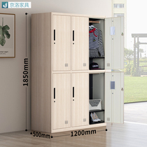 Widening wardrobe staff cabinet locker iron cabinet multi-door gym dormitory bathroom wardrobe cabinet with lock