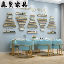 Nordic nail shop nail glue table wall storage shelf cabinet Nail polish wall shelf Nail polish display rack
