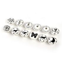 White Print Ceramic Door Knobs Fürniture Drawer Knobs