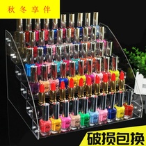 Nail Polish display stand acrylic plastic transparent rack nail shop display rack cosmetics storage rack lattice shop