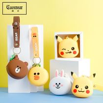 Childrens small wallet 2021 new student boy boy anti-lose bookkeeping wallet with zero wallet cute pendant