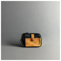 HUCKURO Owl Japan High-end Handmade Genuine Leather Collage Key Bag ZERO wallet for men and women