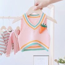 Girls Horse Sweater 2021 Autumn and Winter New Children Childrens Knitwear Men and Women Baby Vest