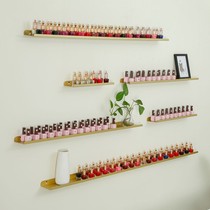 Nail shelf display shelf golden shelf one-character board one-character bar nail polish glue shelf living room bedroom shelf