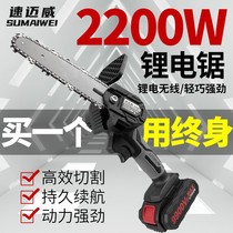 Germany imports German charging lithium electric saw handheld electric chainsaw for home outdoor wireless small saw tree logging chop