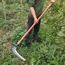 Cut grass sickle with long handle water grass outdoor weeding knife agricultural cut reed knife cut corn rice large sickle lawn