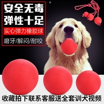 Small cat pooch bites no bad leather ball Silicone Elastic Ball Big Doggie Side Pasta Ball Toy Teddy Snowner 