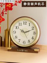 American beautiful sound mute clock creative table pendulum table clock living room home clock desktop decoration bedroom table clock