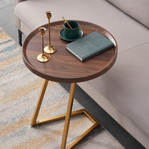 Light luxury side table living room sofa side table creative household small round table simple C-type small apartment corner table small coffee table table