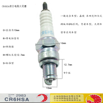 Womens Pedal 125 Spark Plug Curved beam Motorcycle Jialing Ya Fire CR6HSA Flower plug