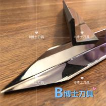 Staircase column turning tool three-in-one CNC turning tool tungsten steel blade V-shaped woodworking turning tool blade doctor knife