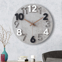 Simple modern home watch Wall Art mute atmosphere light luxury wall clock living room fashion wall watch creative clock