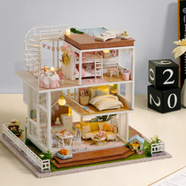 Music box music box sky city diy handmade creative birthday gift girls get married and send best friend smart house