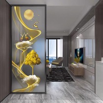Entry entrance living room light luxury glass screen partition modern simple decoration door bedroom room home