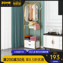 Clothes hanger floor bedroom hanging clothes hanger Home clothes hanger in door Easy clothes containing frame net red clotheshorse hat rack