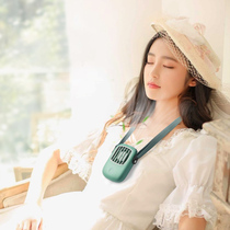 RedMAX hanging neck small fan lazy students super quiet hanging neck portable small portable electric fan usb rechargeable hanging neck cute mini Net red electric fan 2021 New