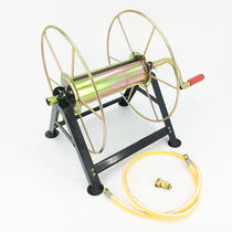 Agricultural electric pipe reel take-up machine hand-cranked pipe rack hanging storage rack dispenser high pressure water pipe coil device