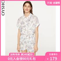 Oysho printed family shorts can be worn outside casual loose pajamas women 30321198959