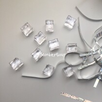 Emulated ice cubes square 1 price fake ice cubes props acrylic ice cubes to shoot auxiliary props