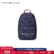 Tommy 21 new autumn and winter mens three-dimensional embroidery print storage function backpack bag AM0AM07642