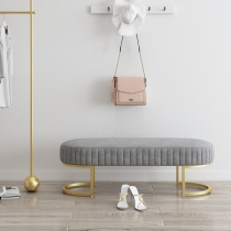 Shoe stool at home door small stool fitting room Nordic shoe stool clothing shop sofa bench dressing stool light luxury