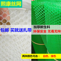 Plastic grid balcony protection net cat Net anti-cat Net Children anti-falling safety net plastic flat net moisture-proof foot pad breeding net