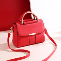 Tide brand 2021 popular foreign style ladies solid color small bag summer new fashion all shoulder portable shoulder bag