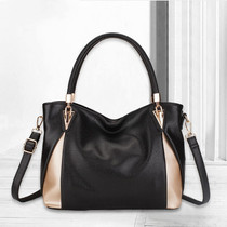 European station Hand bag female 2021 new large capacity wear-resistant fashion shoulder shoulder bag Joker soft leather tote bag