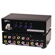  Maxtor dimension moment MT-431AV switcher 4 ports three lotus red yellow and white audio and video 4 in 1 one in four out